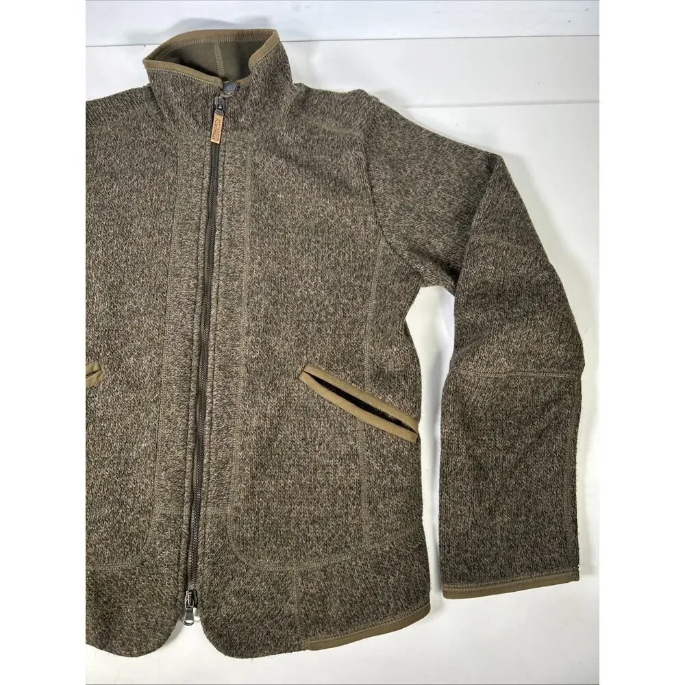 66 North Iceland Full Zip Gola Jacket Women’s M Wool Blend Brown Mock Neck - Picture 3 of 9